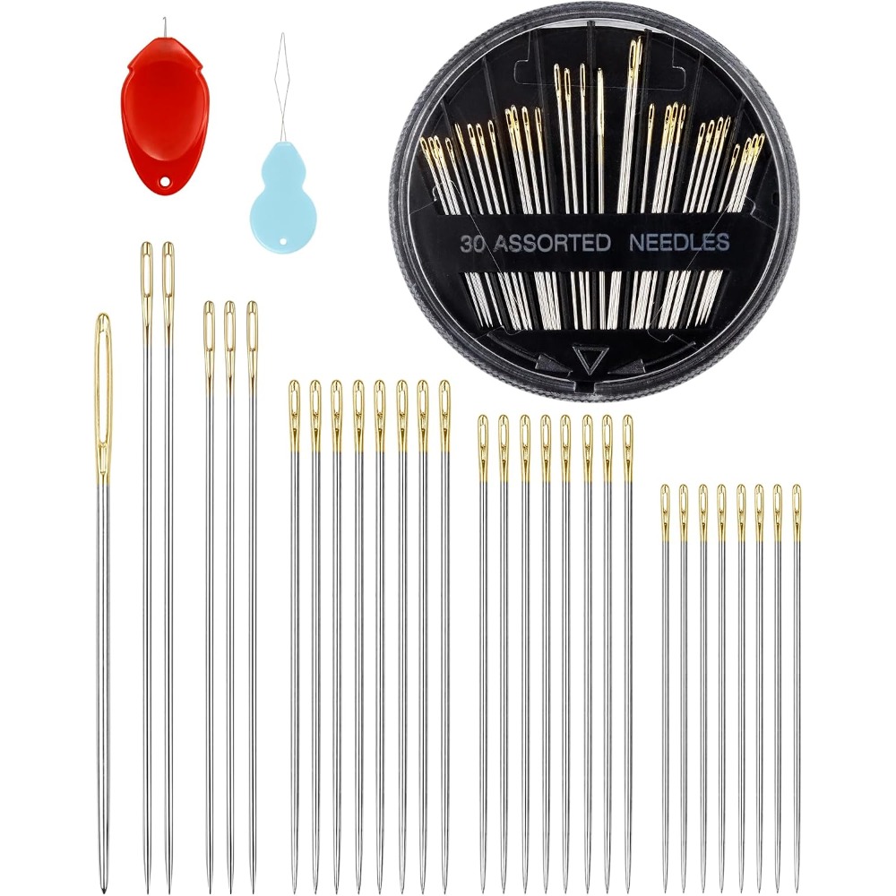 ชุดเข็มเย็บมือเหล็ก 30 เข็ม 6  - Embroidery Needle บทวิจารณ์และราคา