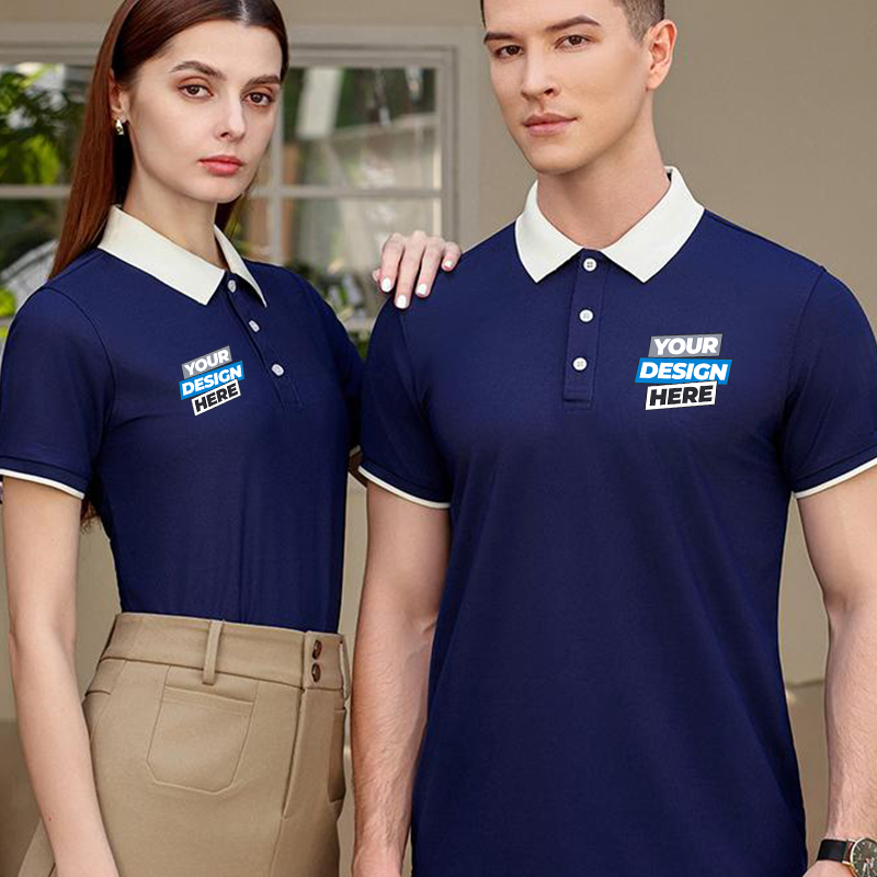 เสื้อโปโลบล็อคสี - พิมพ์โลโก้ฟ - Embroidery Design Logo บทวิจารณ์และราคา