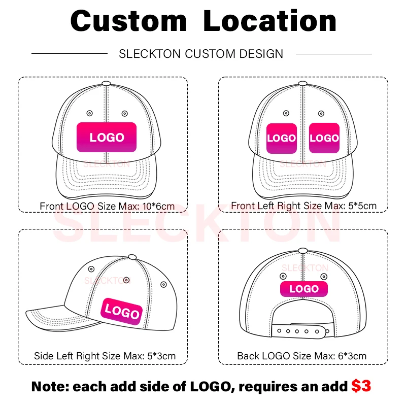 SLECKTON โลโก้ที่กําหนดเองเบสบ - Embroidery Design Logo บทวิจารณ์และราคา