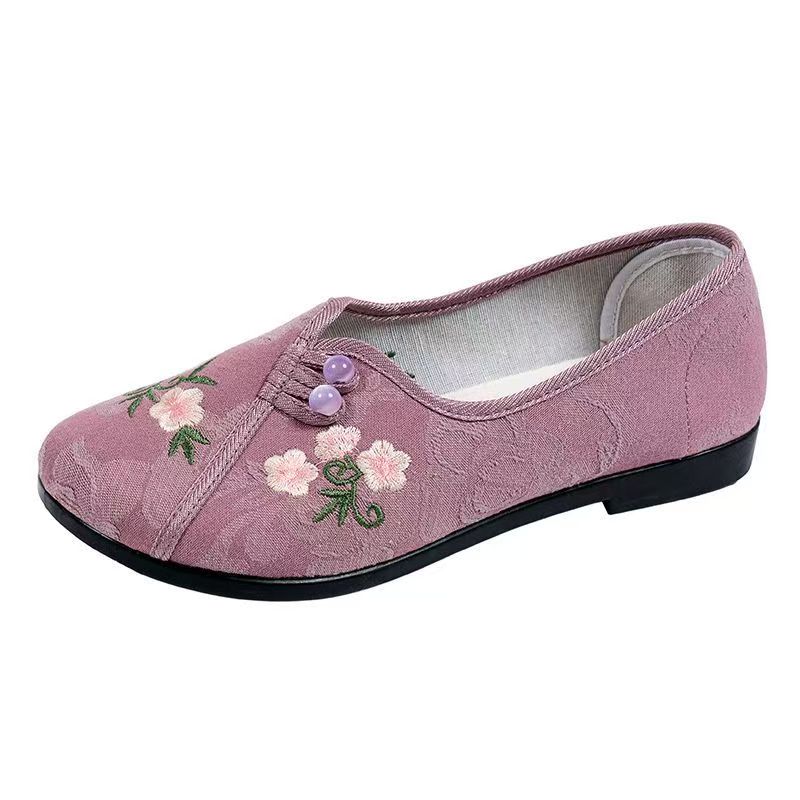 รองเท้าผู้หญิงสไตล์จีน พื้นเรี - Embroidery Cloth บทวิจารณ์และราคา