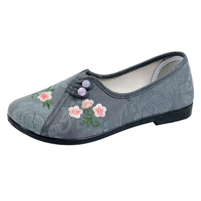 รองเท้าผู้หญิงสไตล์จีน พื้นเรี - Embroidery Cloth บทวิจารณ์และราคา