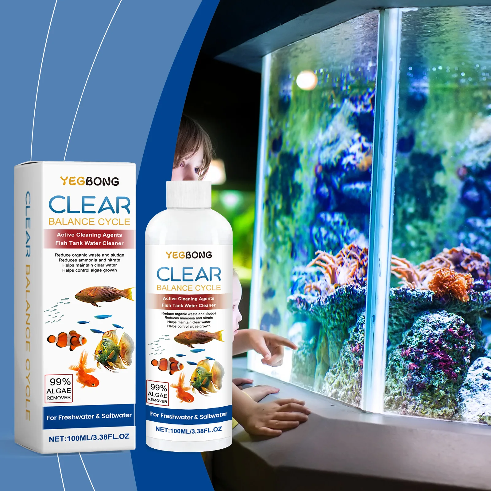 น้ํายากําจัดสาหร่ายสําหรับตู้ป - Water Soluble Stabilizer บทวิจารณ์และราคา
