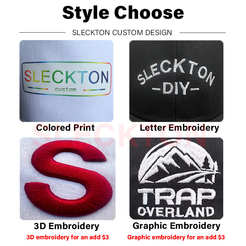 หมวกเบสบอล SLECKTON สกรีนโลโก้ - Embroidery Design Logo บทวิจารณ์และราคา