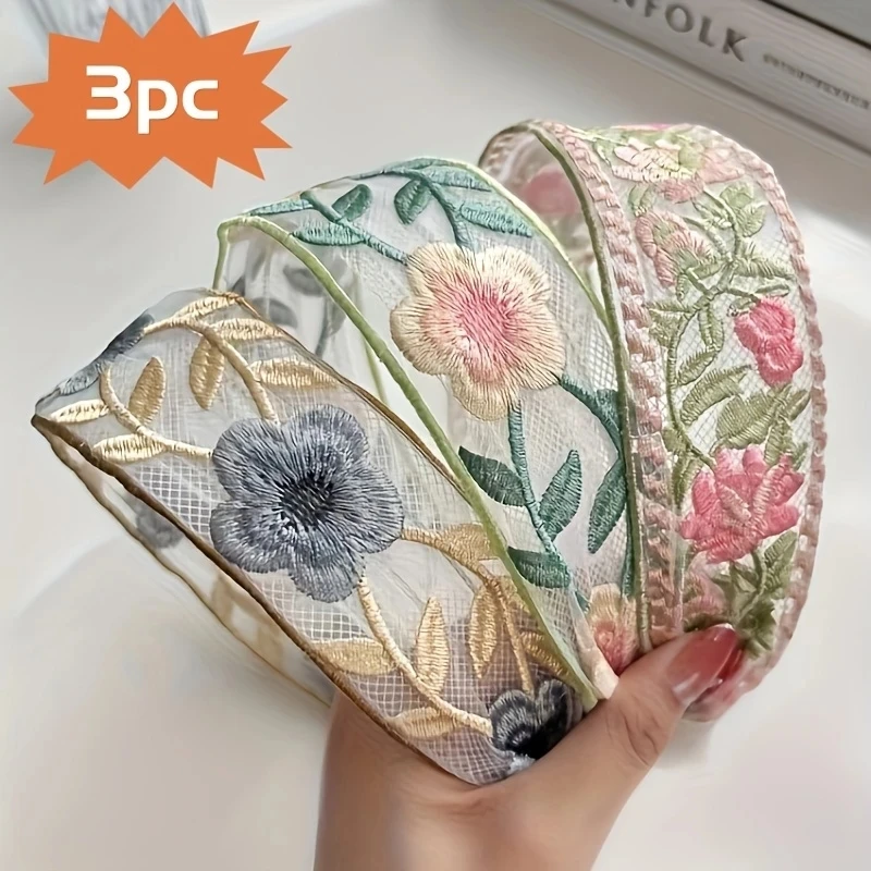 1/3pcs Elegant ชีฟองเย็บปักถัก - Embroidery Hoop บทวิจารณ์และราคา
