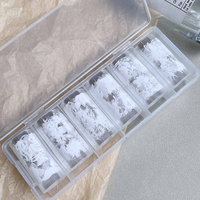 สติกเกอร์ลายดอกไม้สีขาว 6 ม้วน - Transfer Paper Carbon บทวิจารณ์และราคา