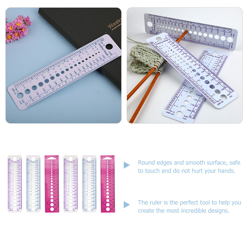 ไม้บรรทัดวัดขนาดงานถัก 6 ชิ้น  - Embroidery Needle บทวิจารณ์และราคา