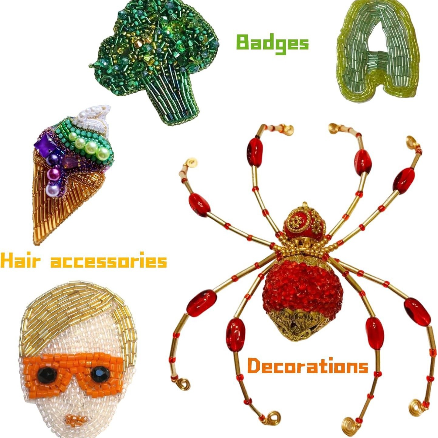 ประมาณ 6720 ชิ้น/กล่อง ลูกปัดห - Embroidery Beads บทวิจารณ์และราคา