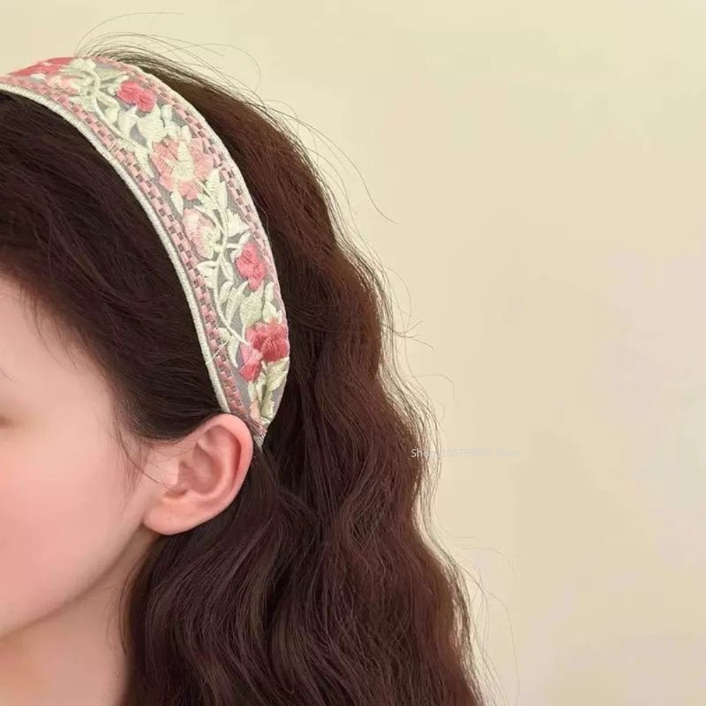 ที่คาดผมลูกไม้ปักลายดอกไม้สไตล - Embroidery Hoop บทวิจารณ์และราคา