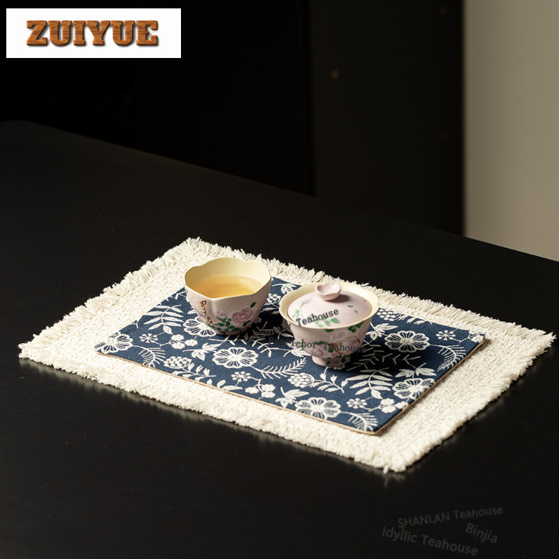 แผ่นรองจานชาปักลายสองชั้น แผ่น - Embroidery Cloth บทวิจารณ์และราคา