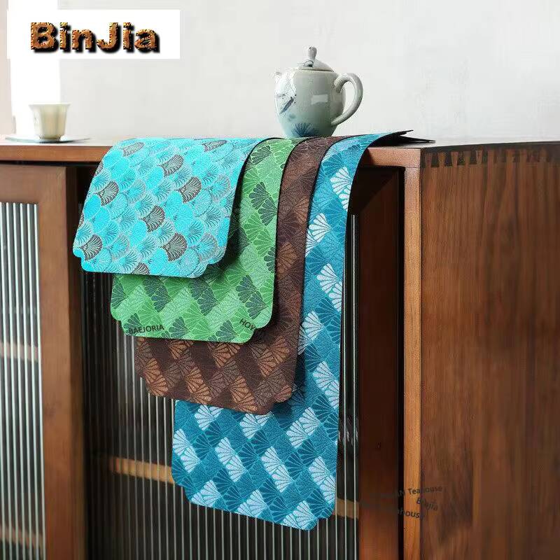 แผ่นรองโต๊ะน้ำชาทำจากผ้าโฟมแห้ - Embroidery Cloth บทวิจารณ์และราคา
