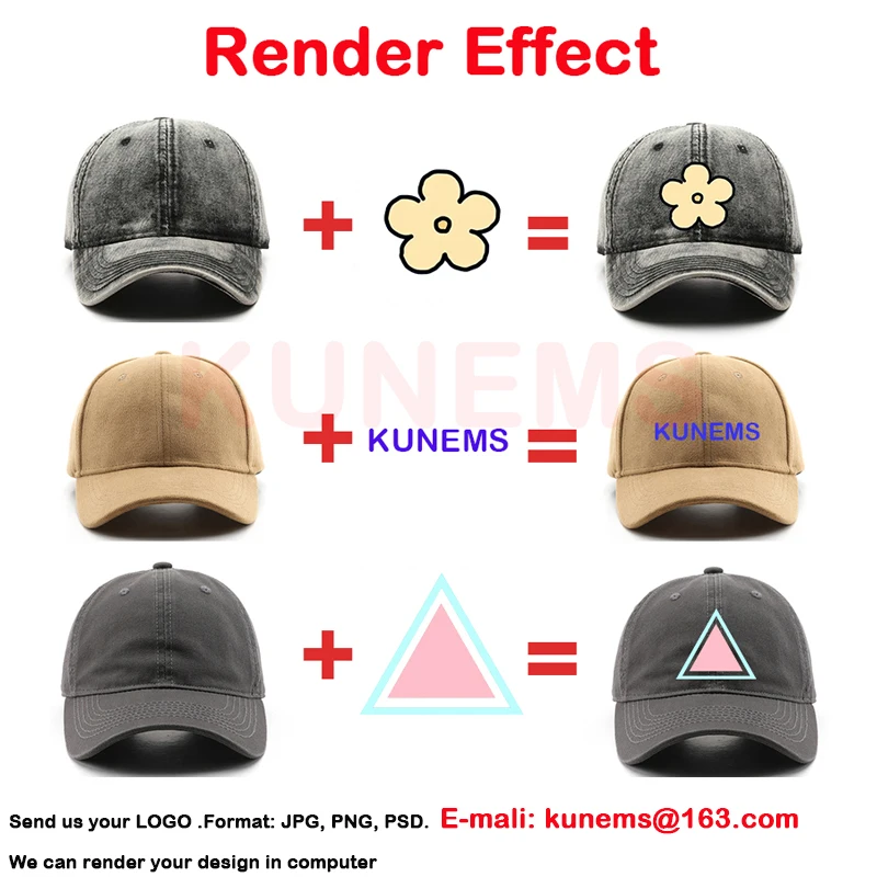หมวกเบสบอลปักลาย KUNEMS สำหรับ - Embroidery Design Logo บทวิจารณ์และราคา