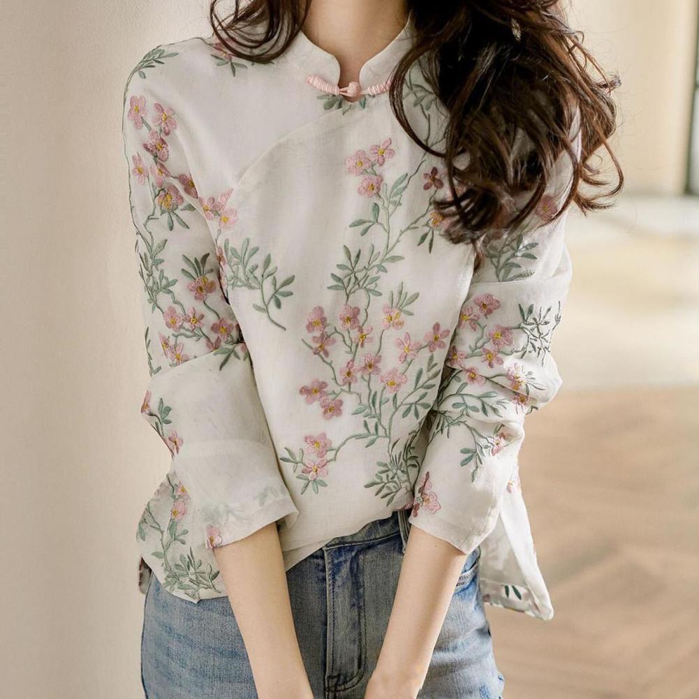 ผู้หญิงเสื้อสไตล์จีนเย็บปักถัก - Embroidery Cardigan บทวิจารณ์และราคา
