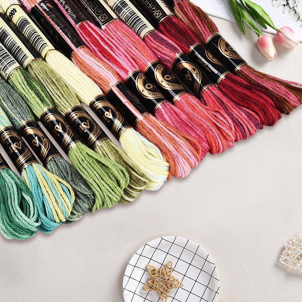 ด้ายปักไหมพรม 105 หลา 6 เส้น ด - Embroidery Floss บทวิจารณ์และราคา