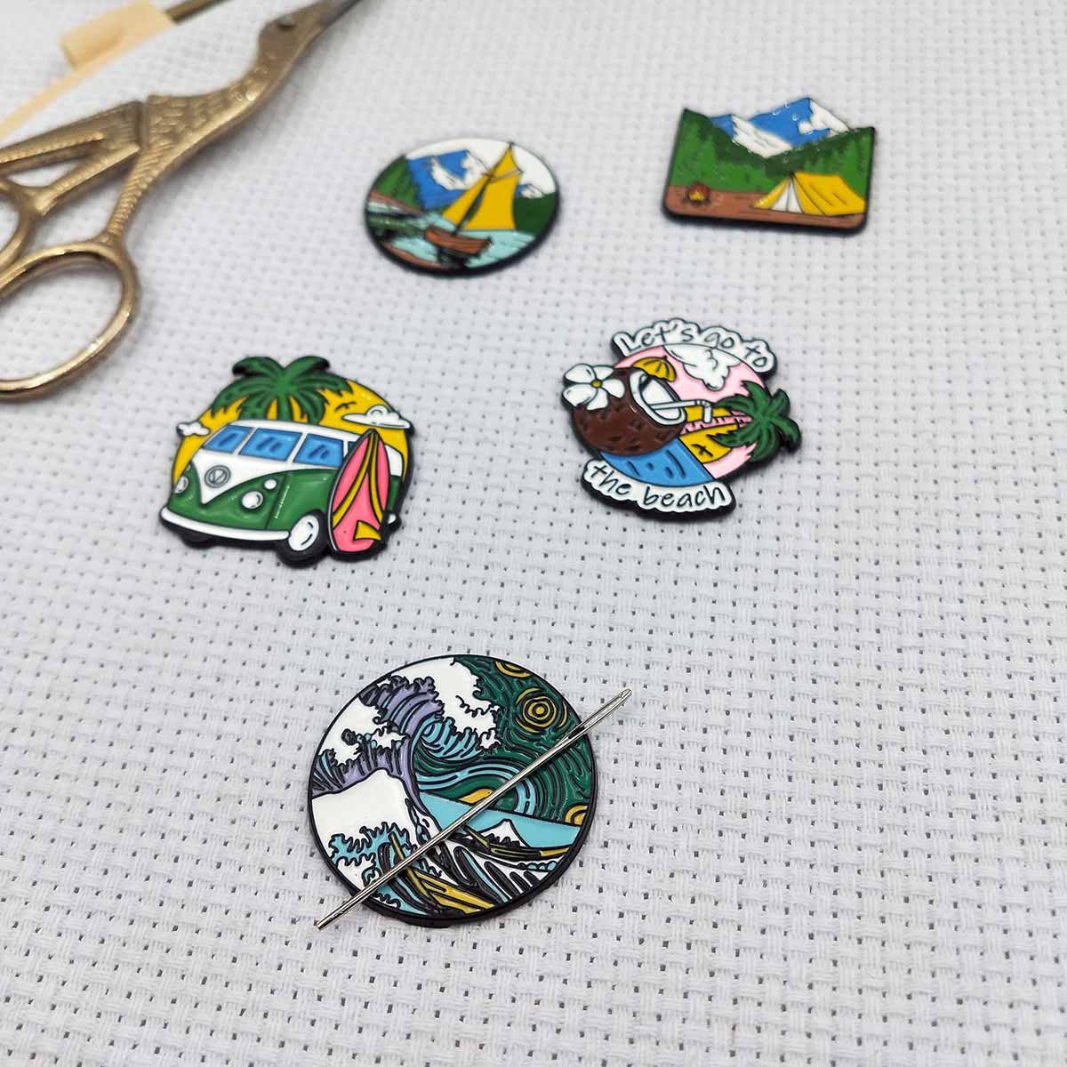 ที่เก็บเข็มลายวิวทิวทัศน์ธรรมช - Needle Minder Magnet บทวิจารณ์และราคา