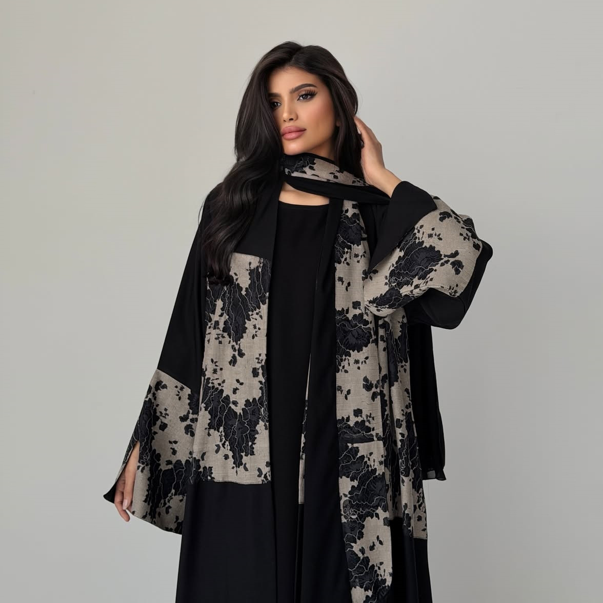 ชุดอาบายะฮิญาบสำหรับผู้หญิง 2  - Embroidery Kaftan บทวิจารณ์และราคา