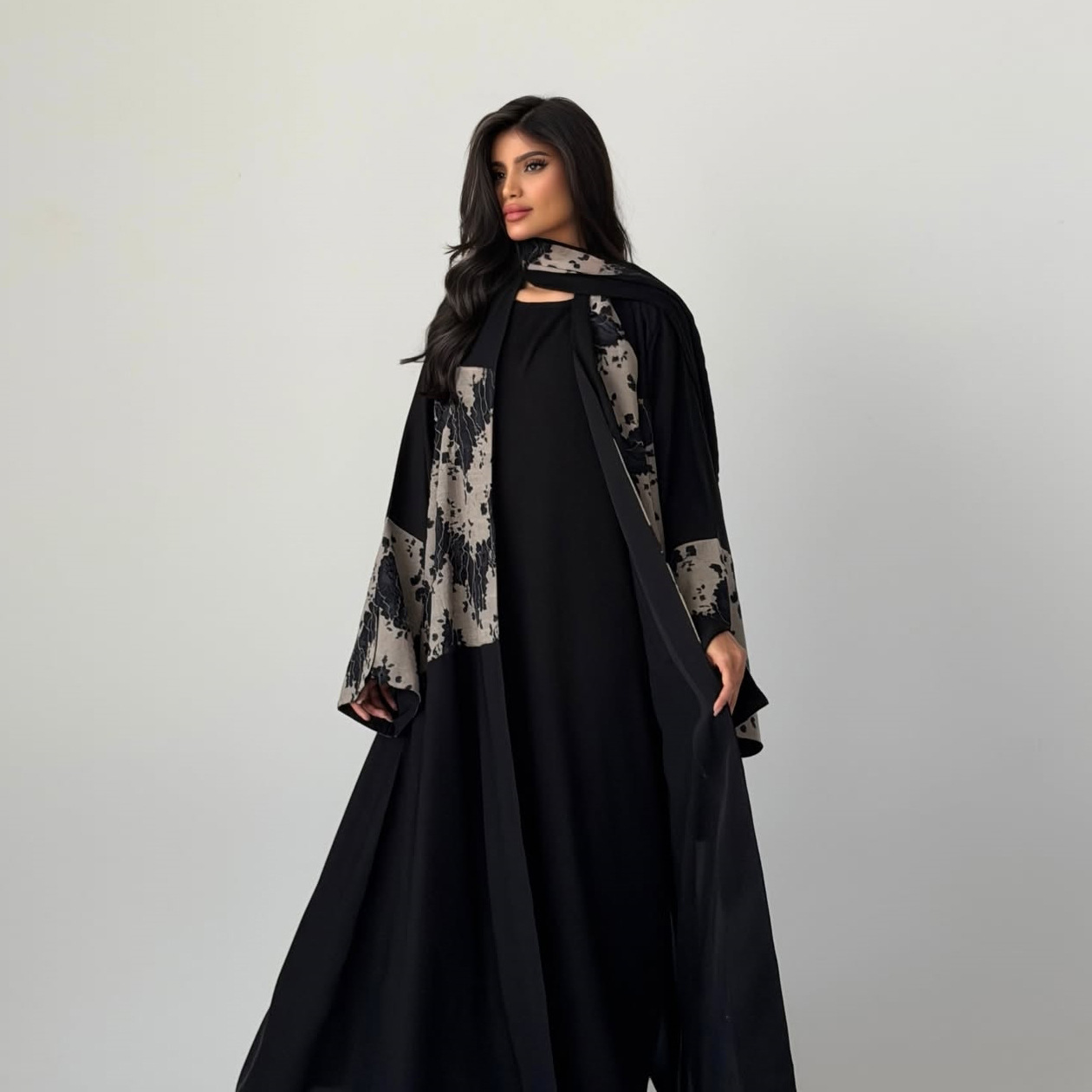 ชุดอาบายะฮิญาบสำหรับผู้หญิง 2  - Embroidery Kaftan บทวิจารณ์และราคา