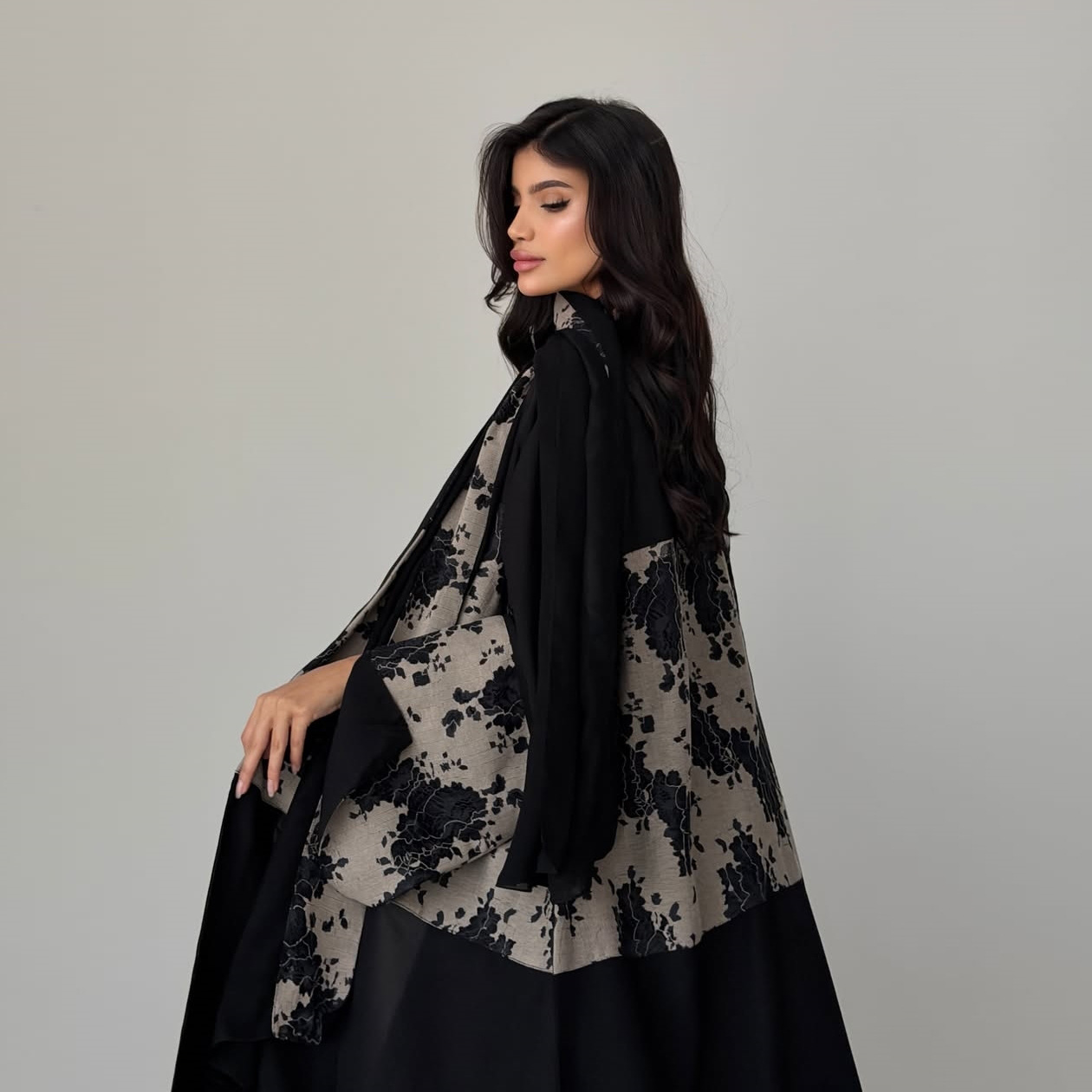 ชุดอาบายะฮิญาบสำหรับผู้หญิง 2  - Embroidery Kaftan บทวิจารณ์และราคา