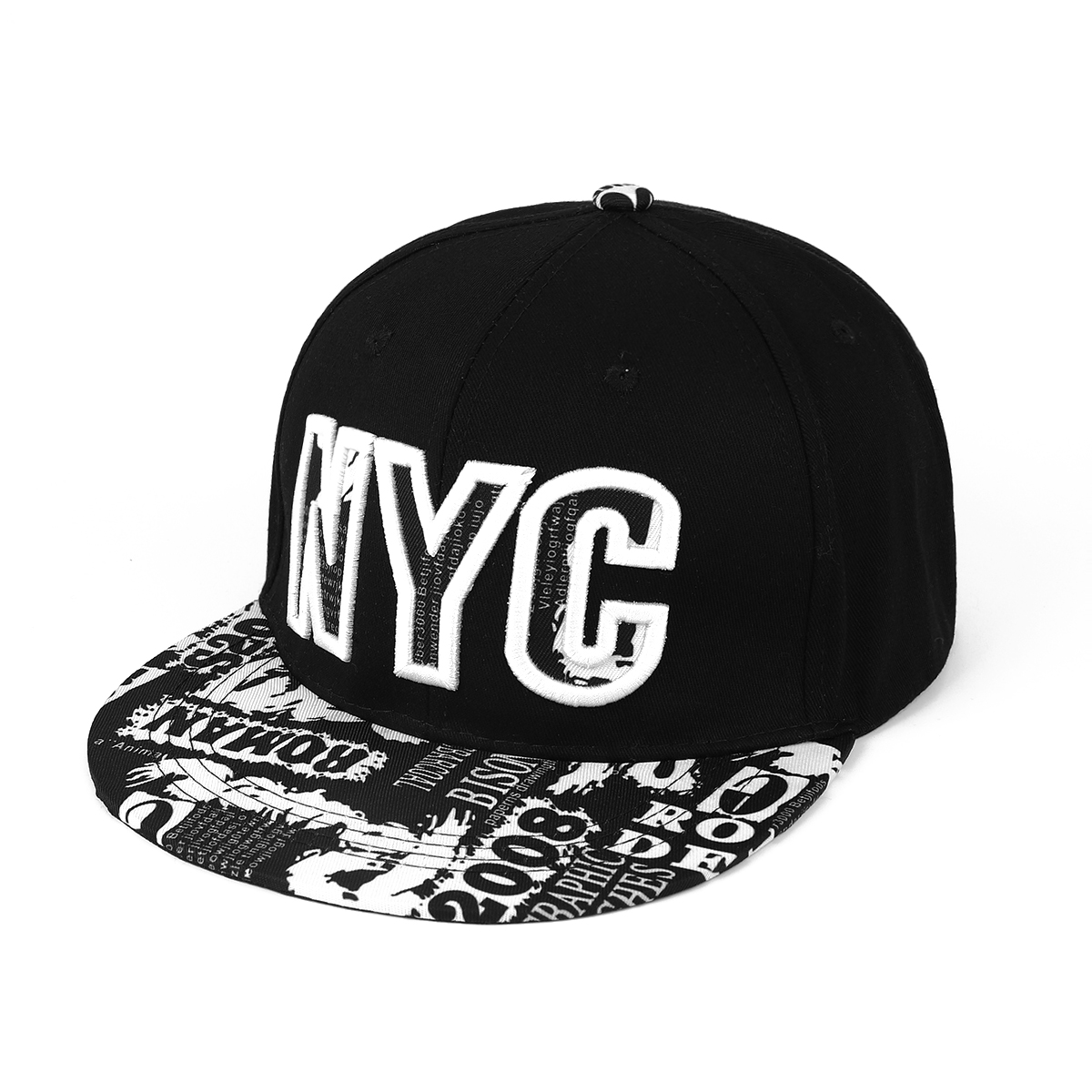 หมวกปีกแบนพิมพ์ลายหลากสีสไตล์ย - Embroidery Nyc บทวิจารณ์และราคา