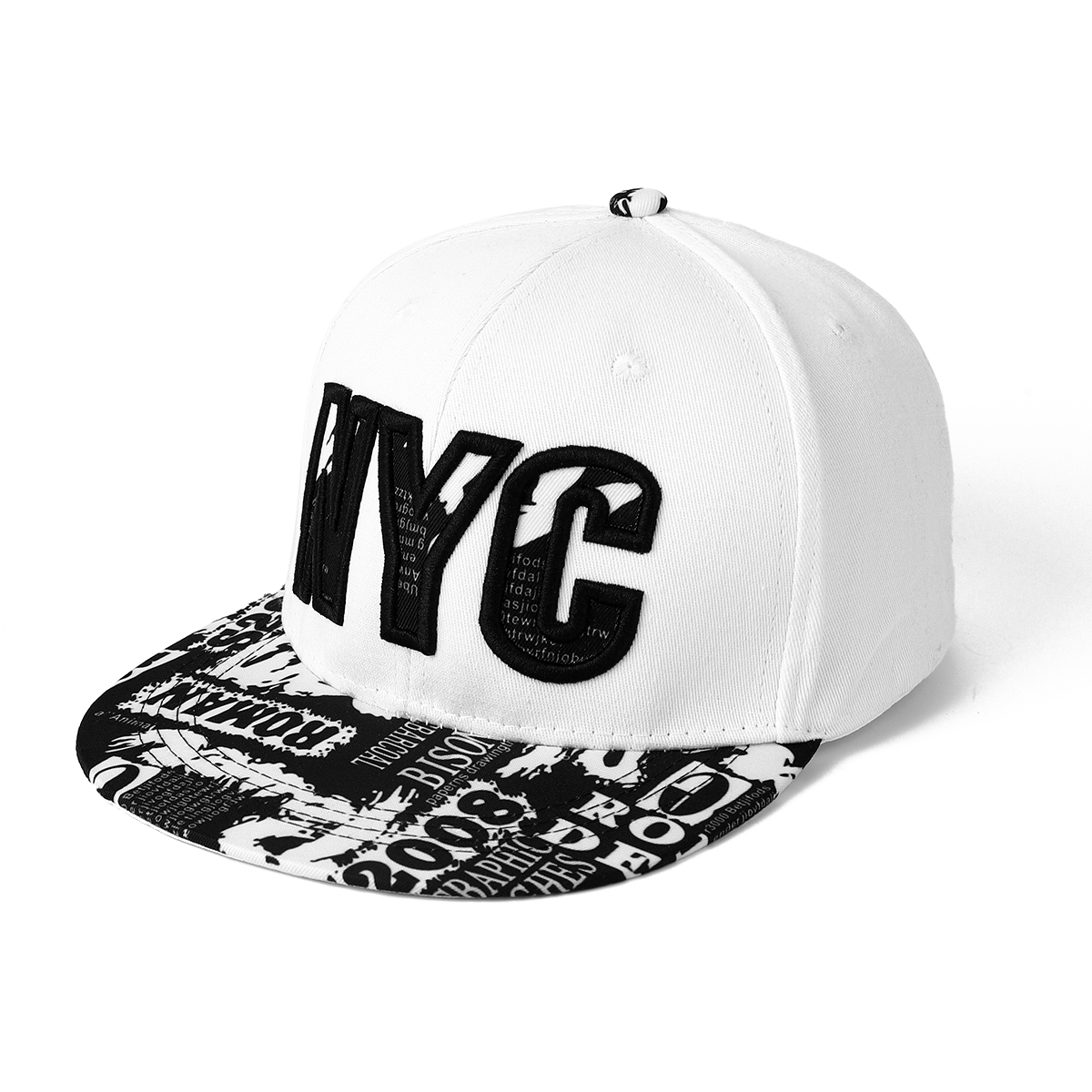 หมวกปีกแบนพิมพ์ลายหลากสีสไตล์ย - Embroidery Nyc บทวิจารณ์และราคา