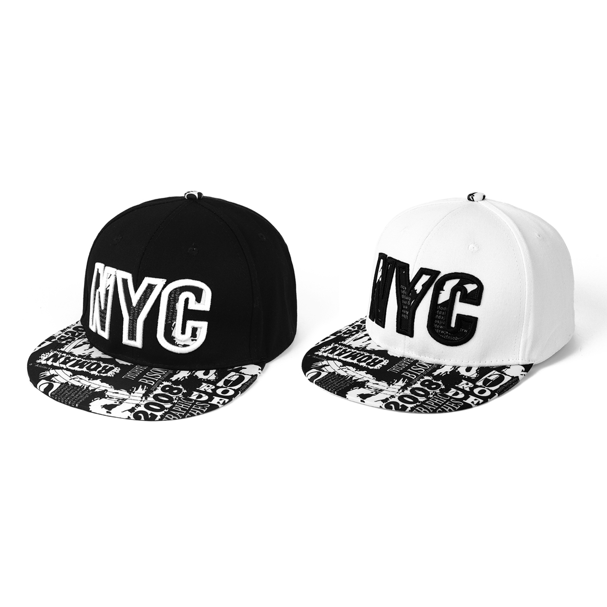 หมวกปีกแบนพิมพ์ลายหลากสีสไตล์ย - Embroidery Nyc บทวิจารณ์และราคา