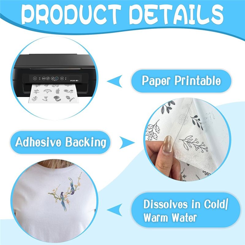 LIKE WISH แผ่นรองปักผ้าแบบละลา - Water Soluble Stabilizer บทวิจารณ์และราคา