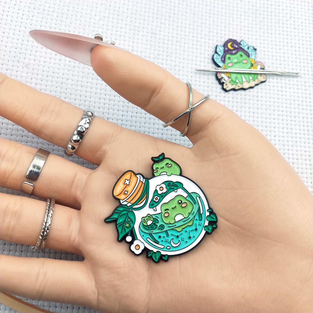 ที่เก็บเข็มแม่เหล็กรูปกบ, ที่เ - Needle Minder Magnet บทวิจารณ์และราคา