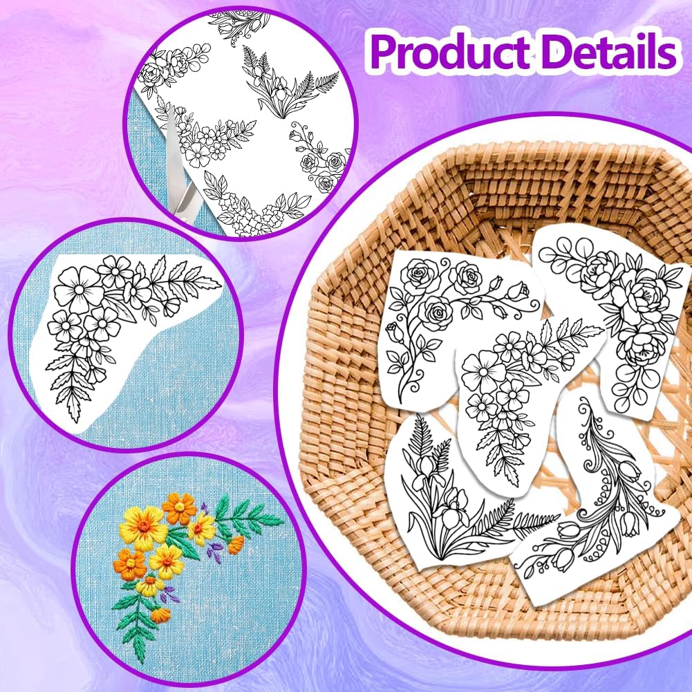 กระดาษปักลายดอกไม้ขนาดใหญ่แบบพ - Water Soluble Stabilizer บทวิจารณ์และราคา