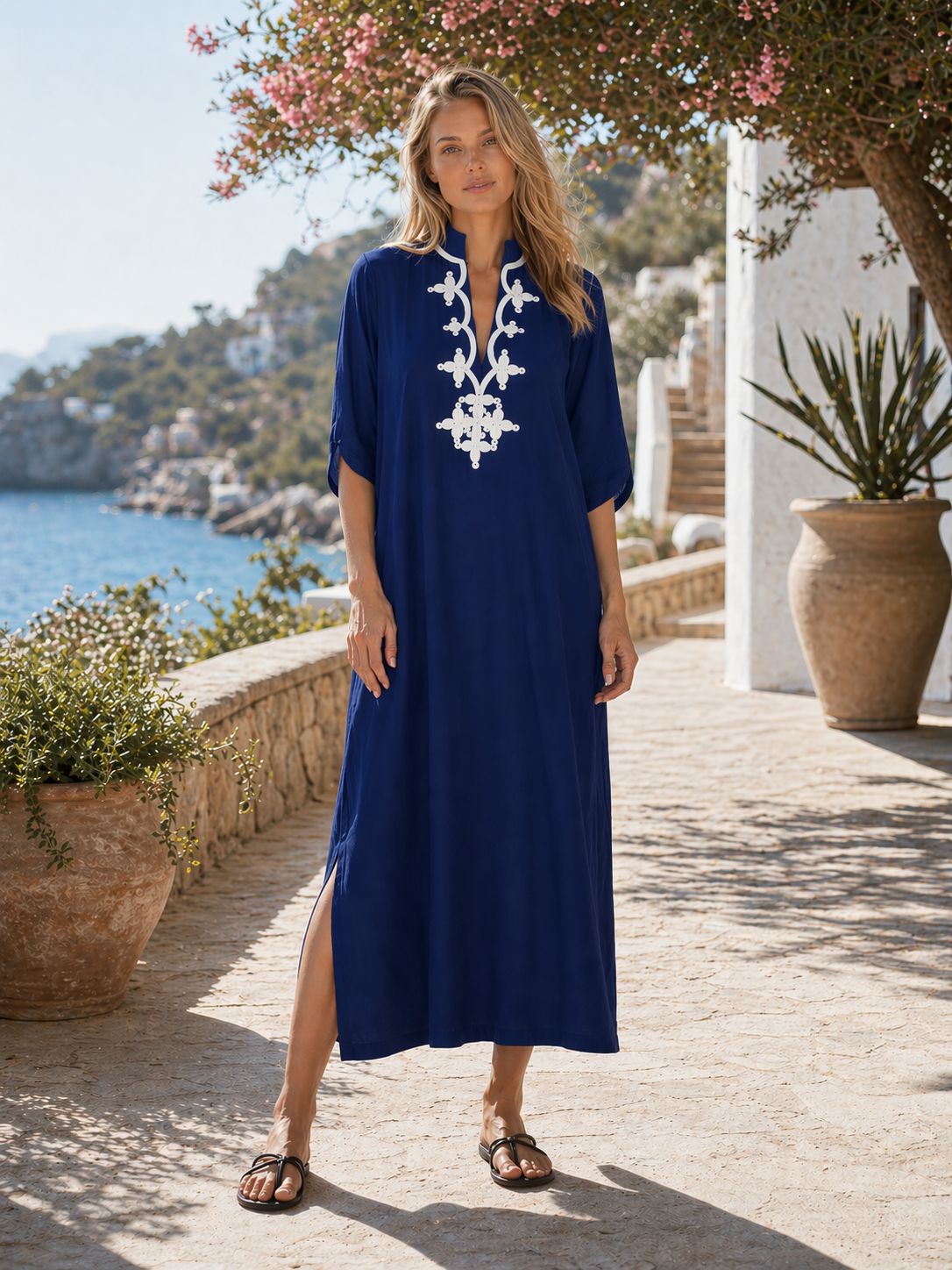 ชุดคาฟทันสำหรับผู้หญิง ปักลาย  - Embroidery Kaftan บทวิจารณ์และราคา