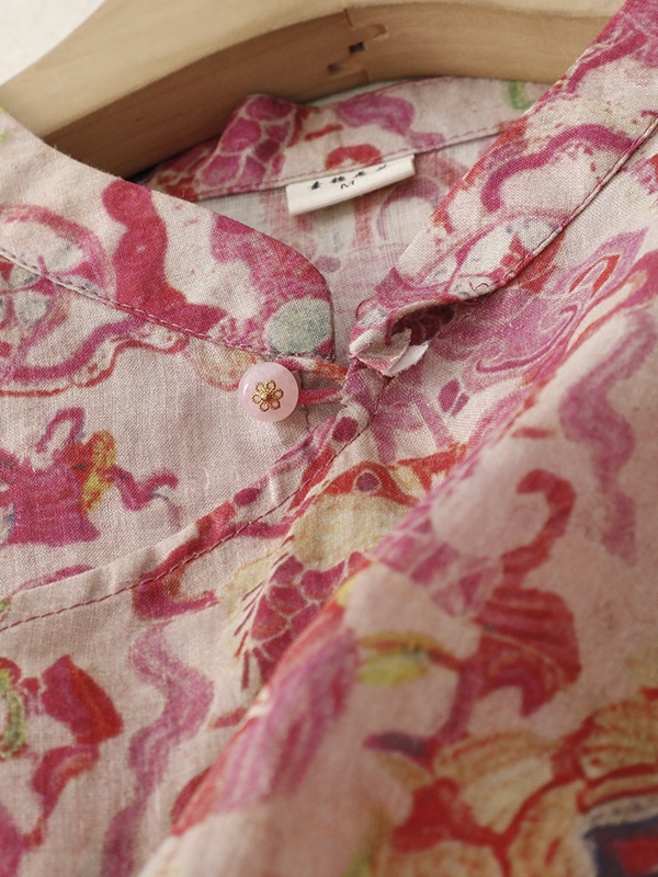 เสื้อเชิ้ตแขนยาวพิมพ์ลายสไตล์เ - Embroidery Artist บทวิจารณ์และราคา