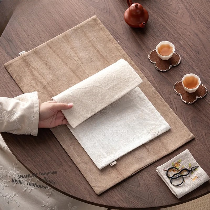 ผ้าปูโต๊ะลายปักแบบโบรเคด แผ่นร - Embroidery Cloth บทวิจารณ์และราคา