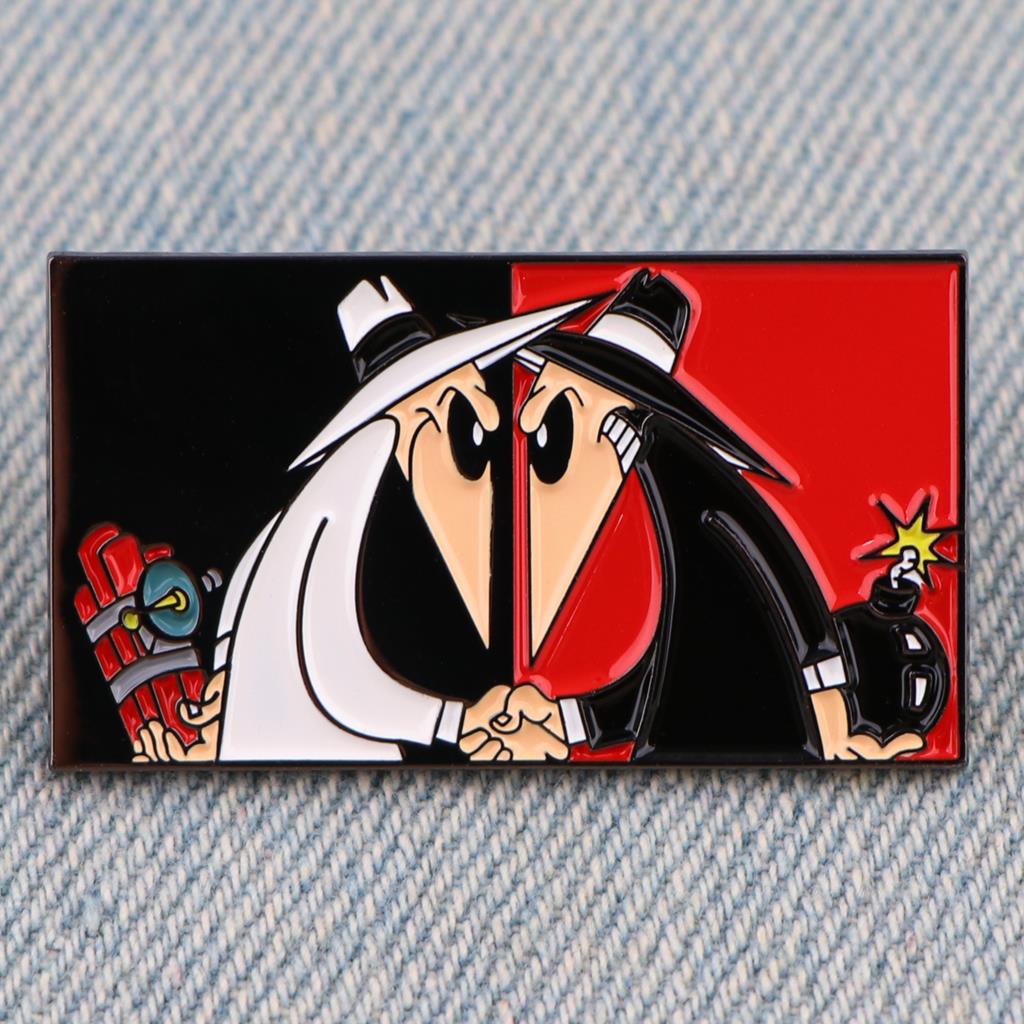 เกม Spy-vs-Spy Badge กระเป๋าเป - Embroidery Illustration บทวิจารณ์และราคา
