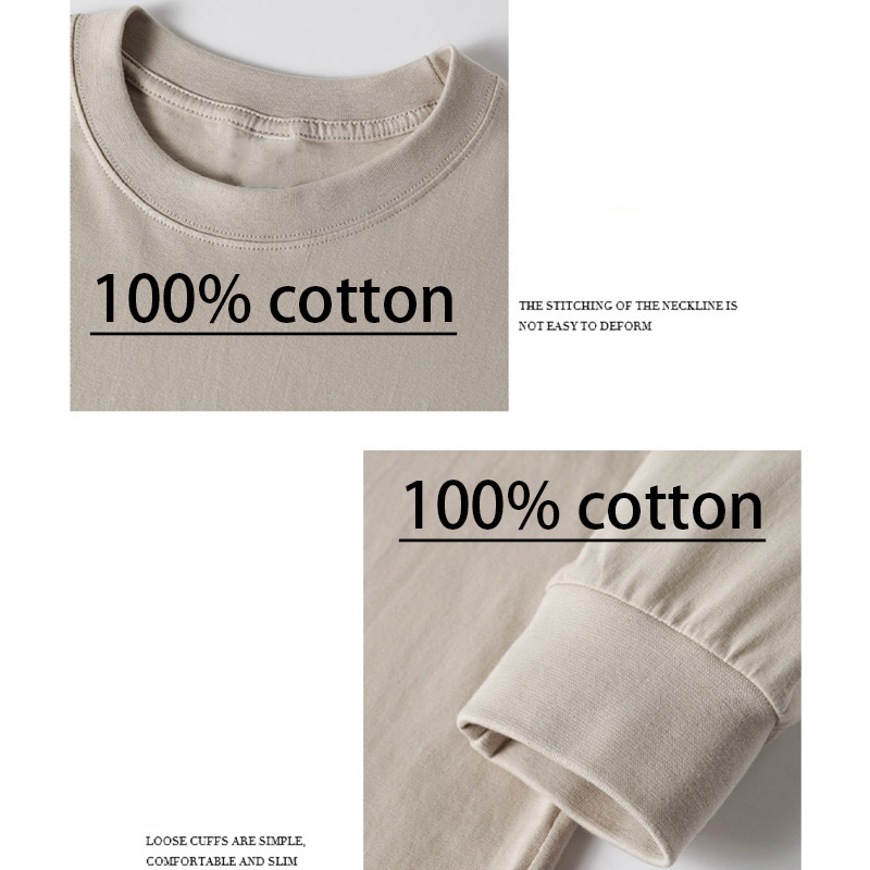 เสื้อยืดแขนยาวผ้าฝ้ายทรงหลวมสไ - Embroidery Icon บทวิจารณ์และราคา