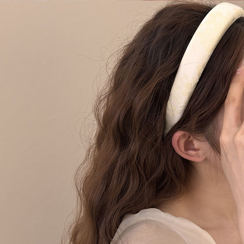 ที่คาดผมแฟชั่นฟองน้ำดอกไม้ปักร - Embroidery Hoop บทวิจารณ์และราคา
